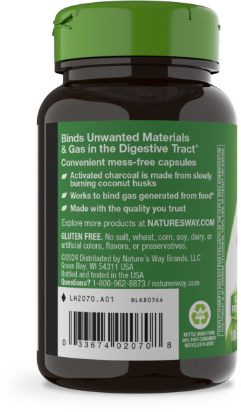 Nature's Way Activated Charcoal 12 units per case 0.2 lb