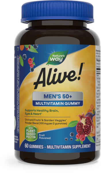 Nature's Way Alive! Men's 50+ Gummy Vitamins 12 units per case 0.7 lb