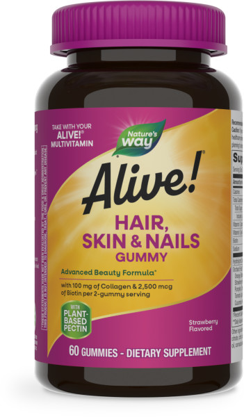 Nature's Way Alive! Hair, Skin & Nails Gummies 12 units per case 0.6 lb