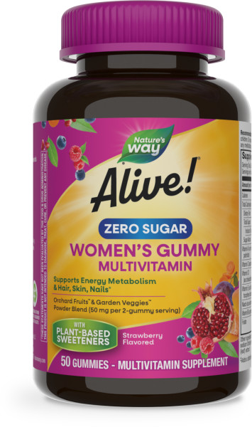 Nature's Way Alive! Zero Sugar Wmn Multi Gummy  12 units per case 0.4 lb