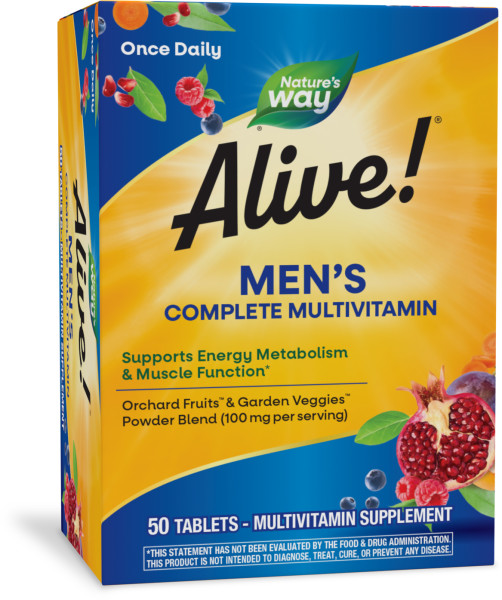 Nature's Way Alive! Men's 50 tabs 3/band 12 units per case 0.3 lb