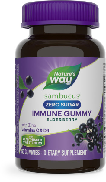 Nature's Way Sambucus Zero Sugar Elderbry Gummy  24 units per case 0.4 lb