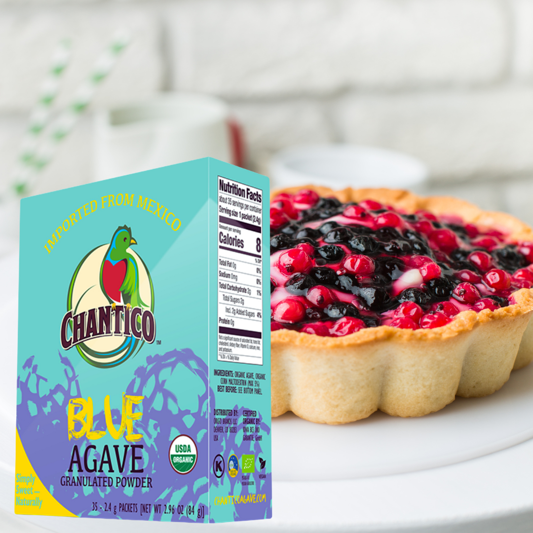 Chantico BLUE Agave Granulated Powder 35ct Sachet Box 8 units per case 1.3 oz