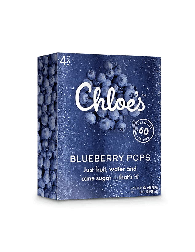 Chloe's Blueberry Pops 6 units per case 2.5 fl