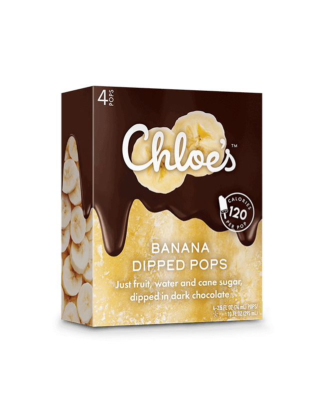 Chloe's Banana Dipped Pops 6 units per case 2.5 fl