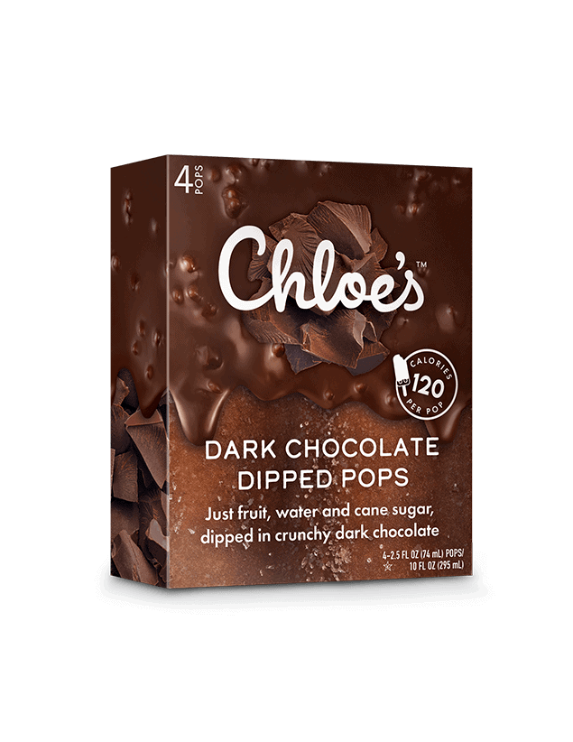 Chloe's Dark Chocolate Dipped Pops 6 units per case 2.5 fl