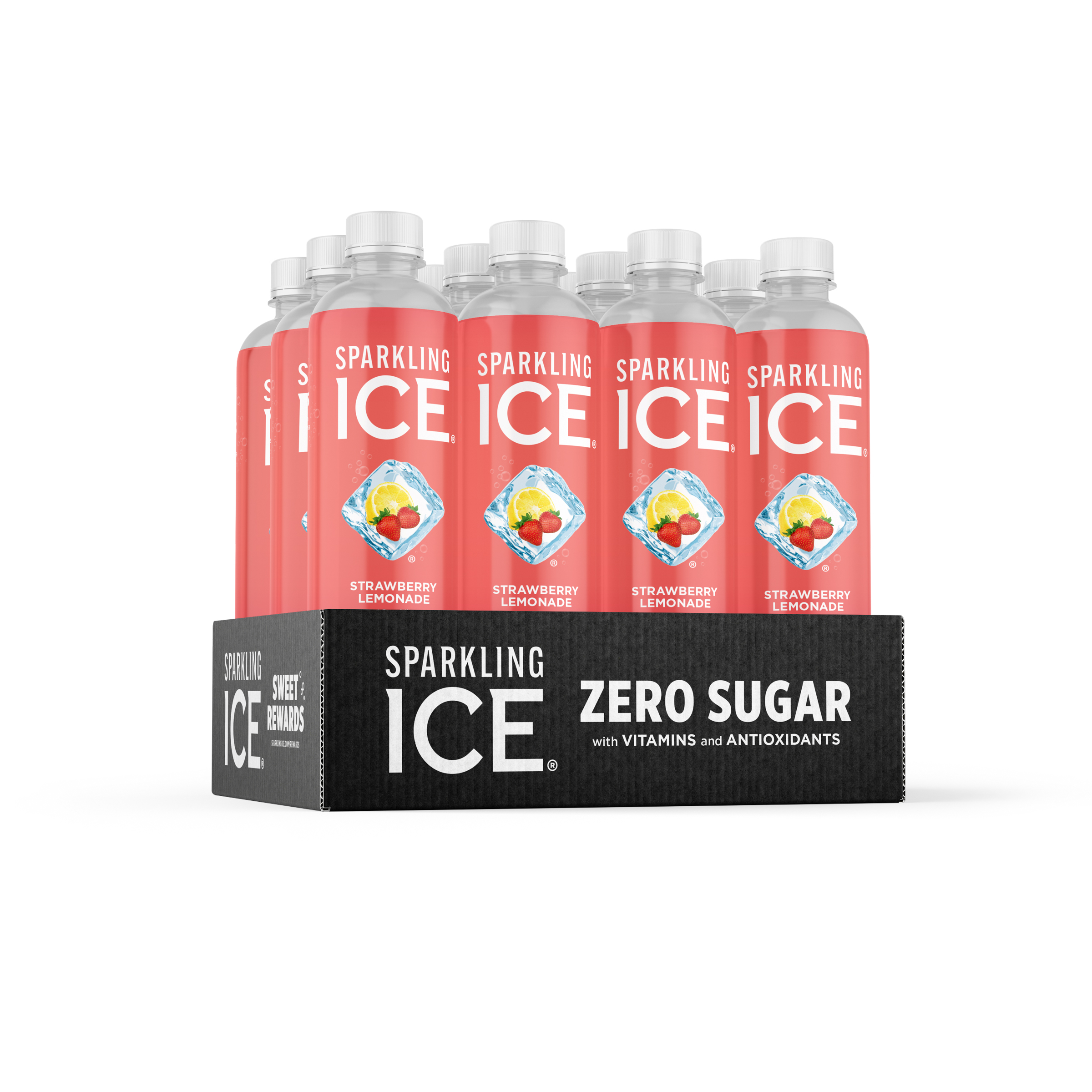 Sparkling Ice Strawberry Lemonade 12 units per case 17.0 fl