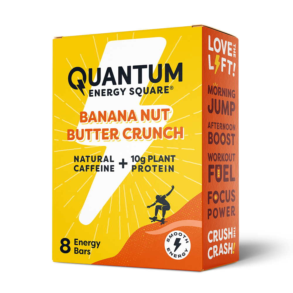 Quantum Energy Square - Banana Nut Butter Crunch (8pk) 16 innerpacks per case 1.7 oz