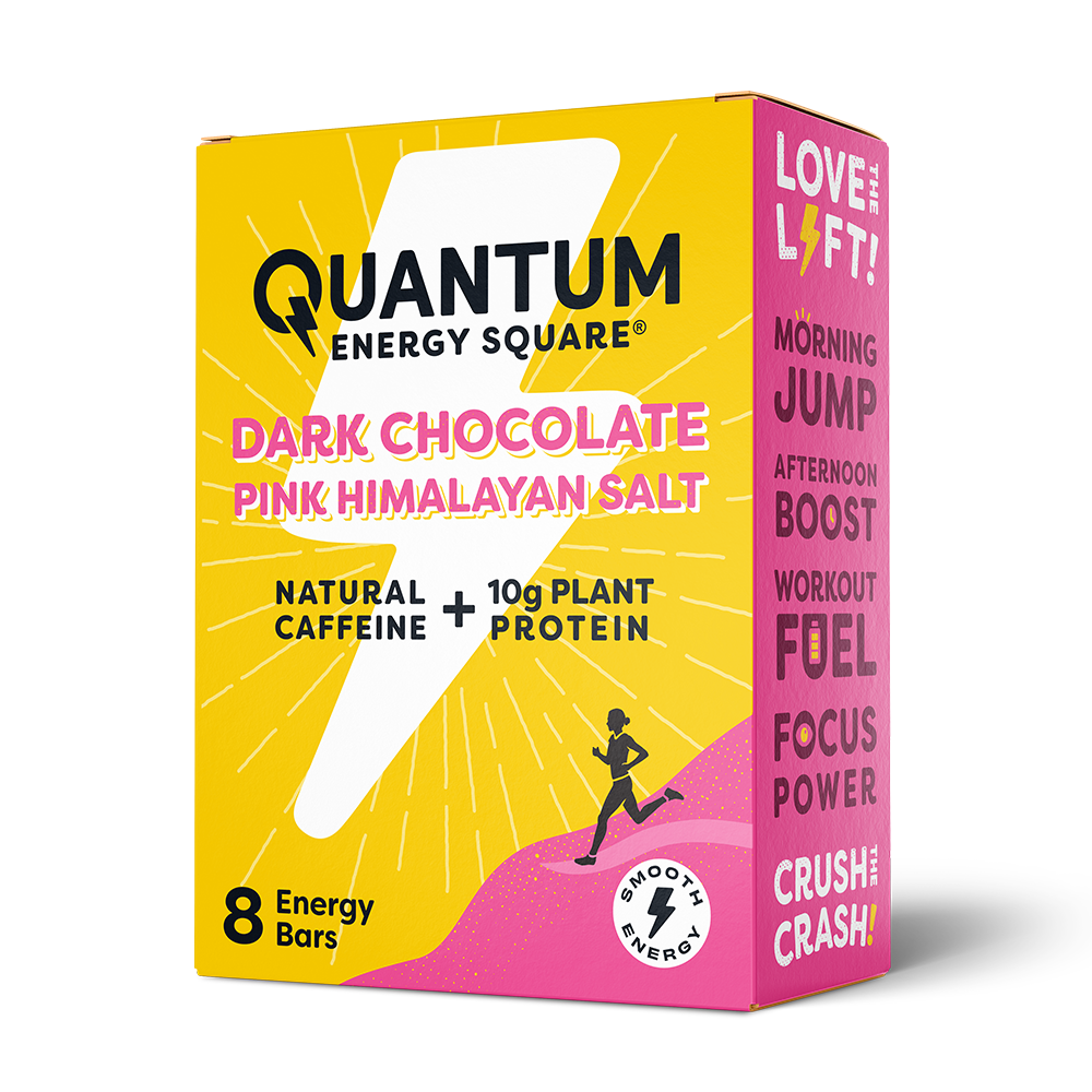 Quantum Energy Square - Dark Chocolate Pink Himalayan Salt (8pk) 16 innerpacks per case 1.7 oz