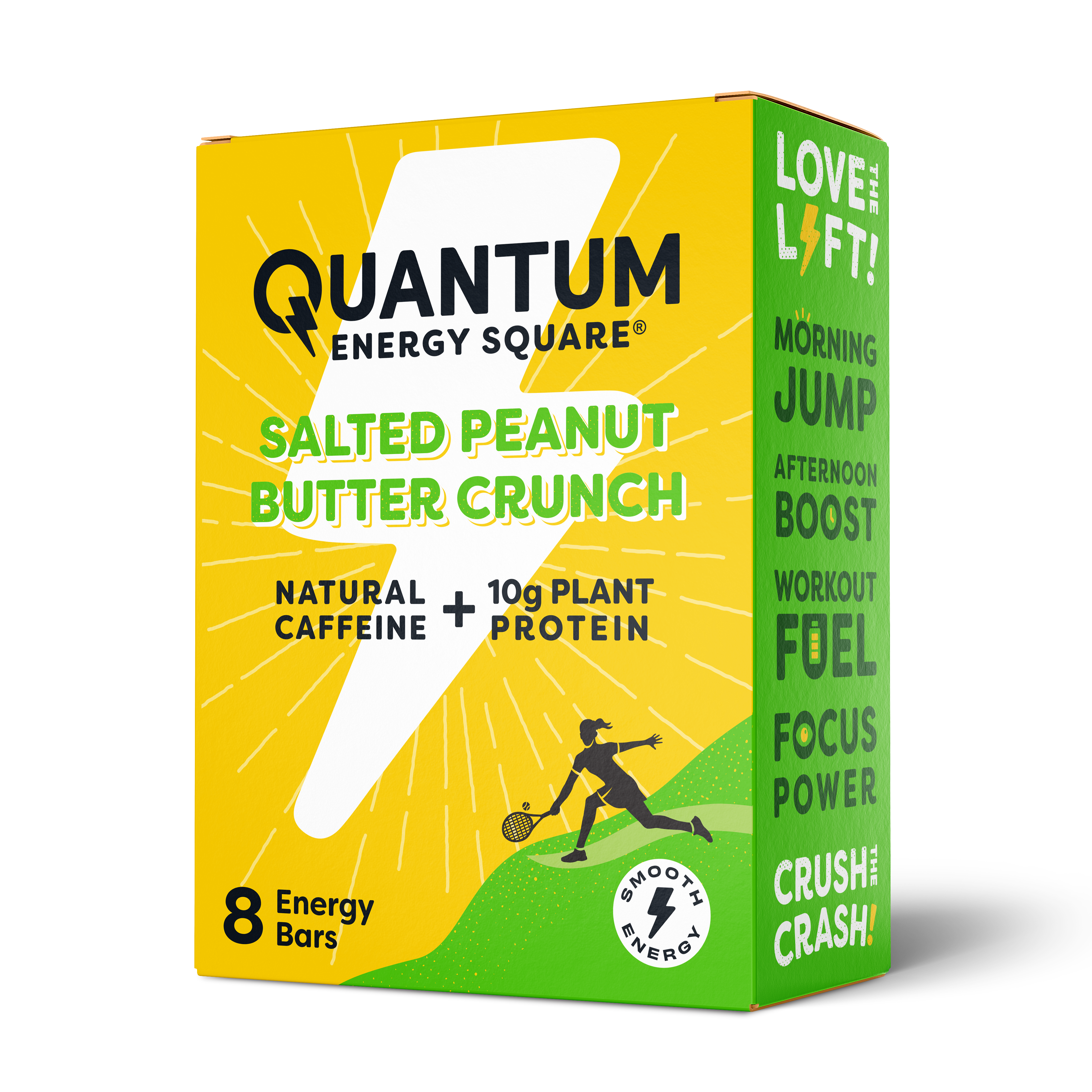 Quantum Energy Square - Salted Peanut Butter Crunch (8pk) 16 innerpacks per case 1.7 oz