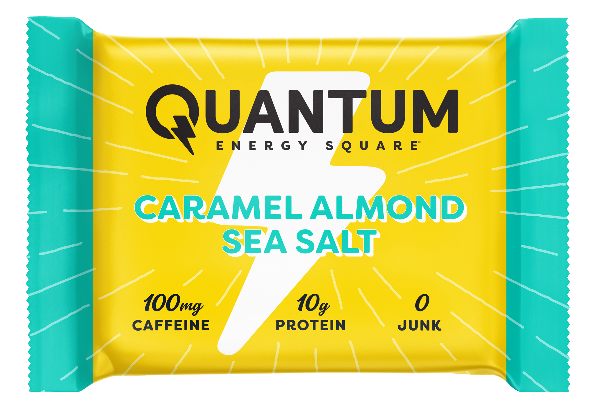 Quantum Energy Square - Caramel Almond Sea Salt (8pk) 16 innerpacks per case 1.7 oz