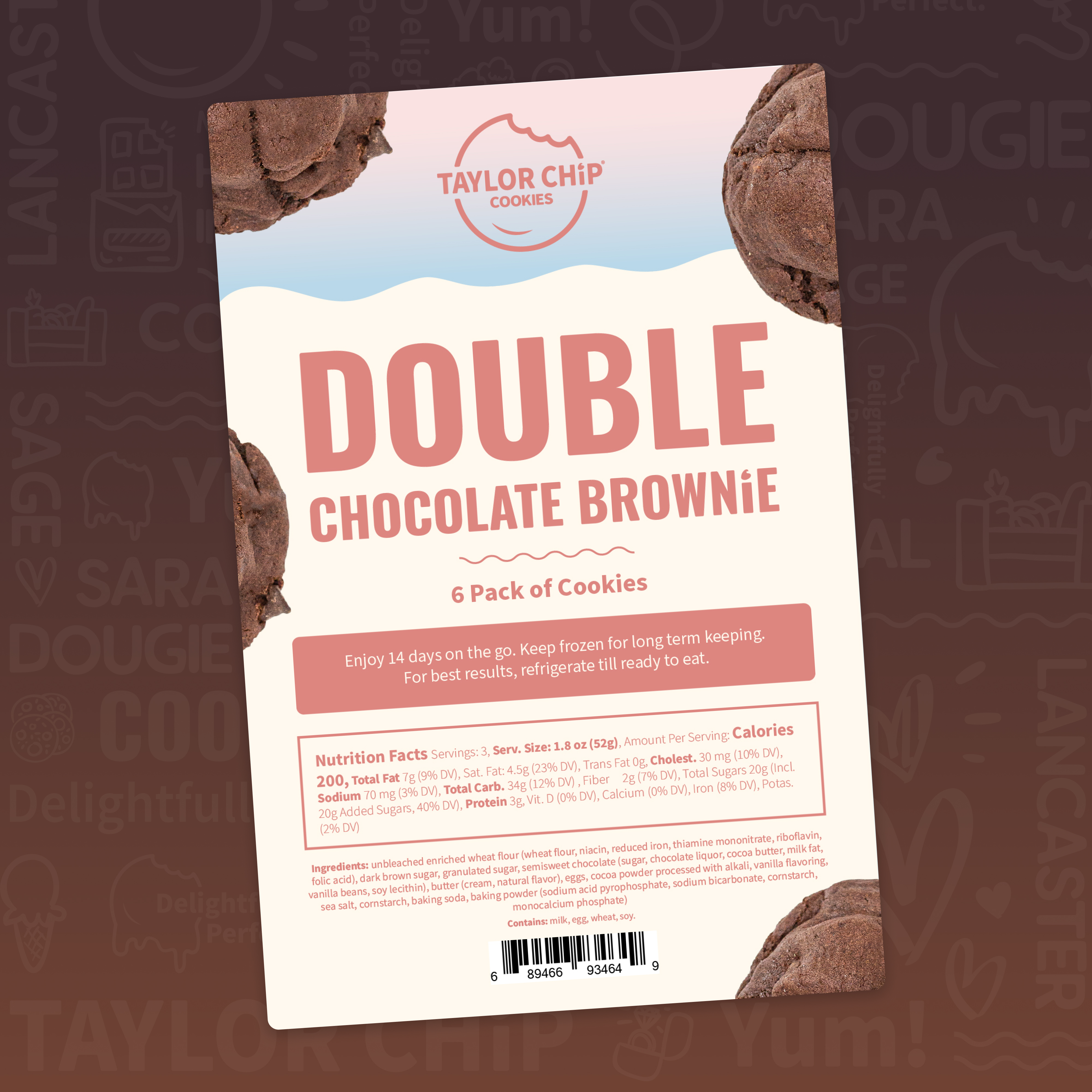 Taylor Chip Double Chocolate Brownie 6 innerpacks per case 5.5 oz