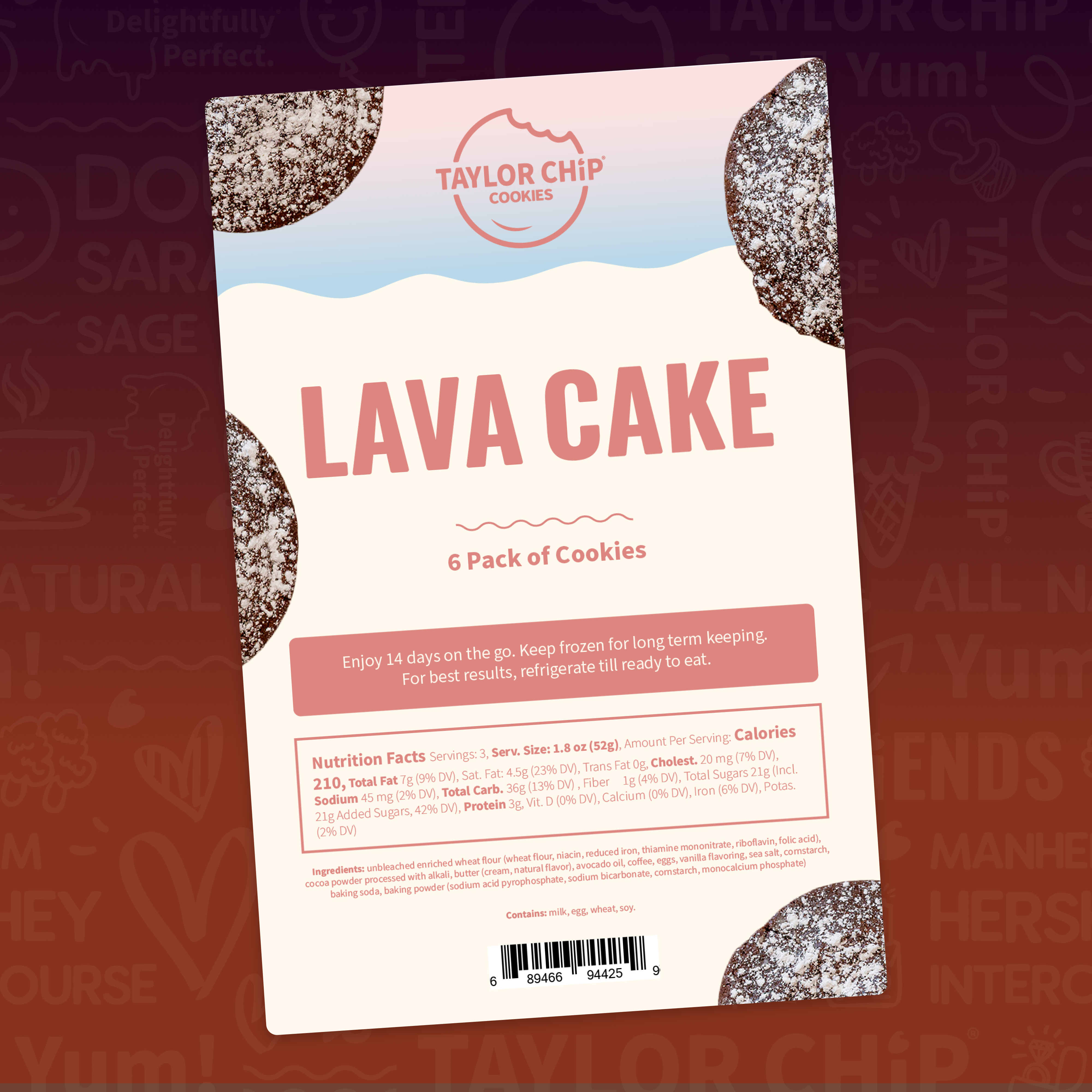 Taylor Chip Lava Cake 6 innerpacks per case 5.5 oz