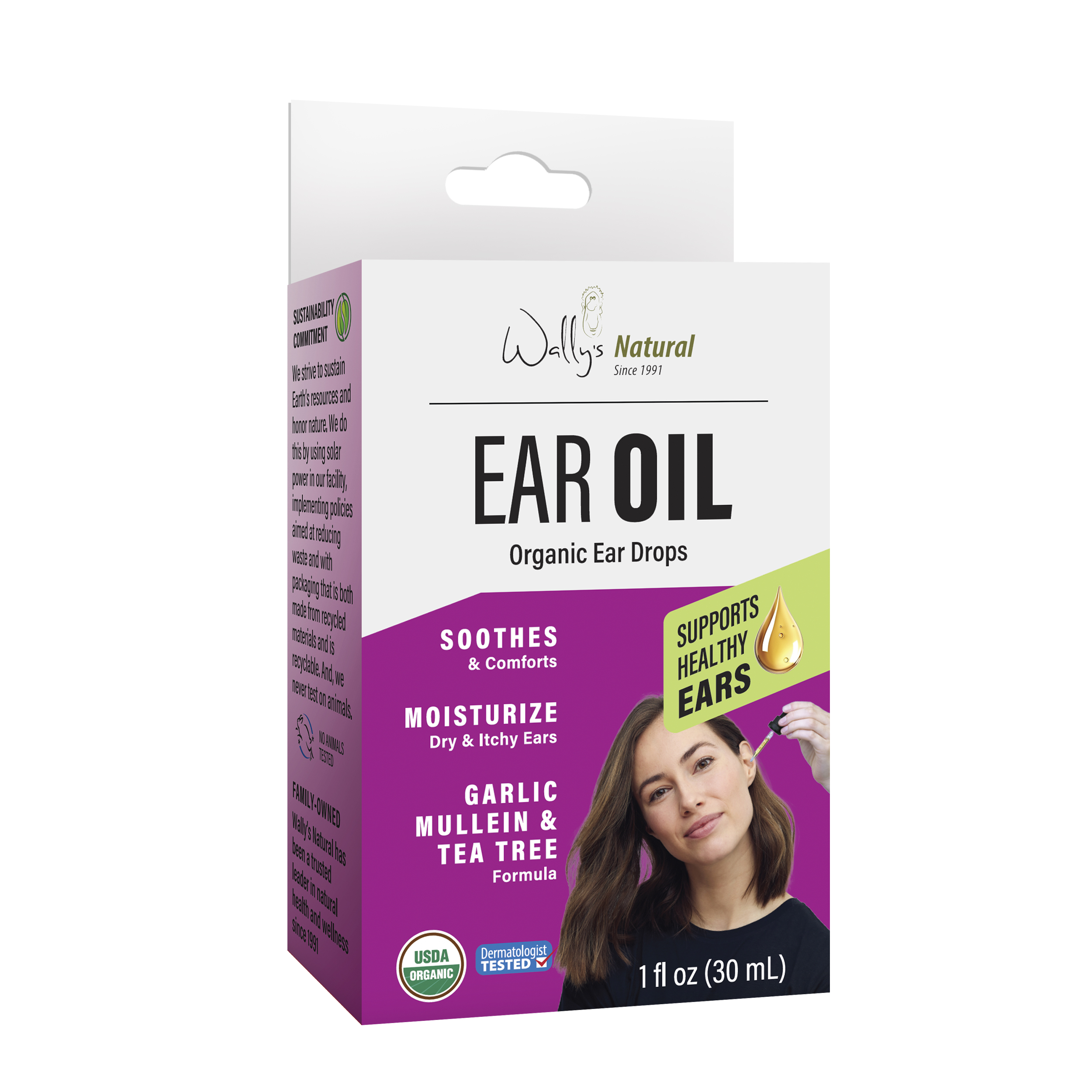 1EARC - Wally’s Natural Ear Oil - 1oz Case 18 units per case 0.2 lb