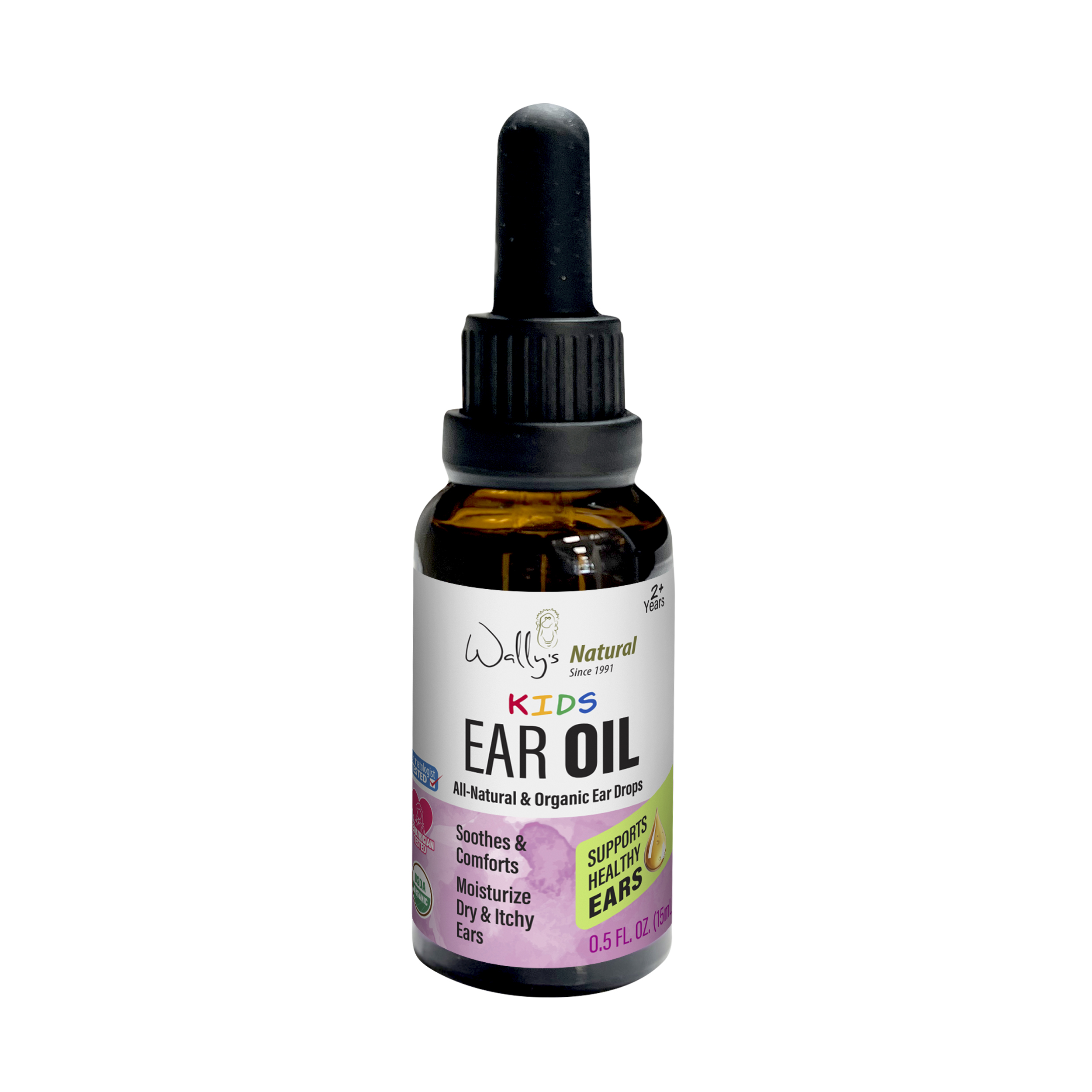 1KEAR15MLC - Wally’s Natural Ear Oil, Kids - 0.5oz Case 12 units per case 0.2 lb Product Label