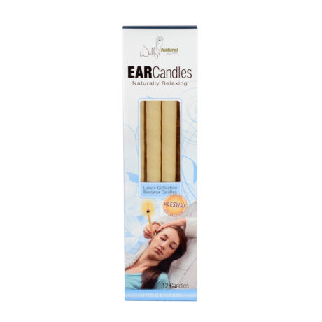 12BW24C - Wally’s Natural Ear Candles - Beeswax, Unscented- 12pk Case, Small 24 units per case 0.4 lb