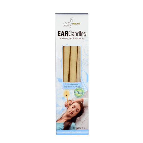 12SB24C - Wally’s Natural Ear Candles - Soy, Unscented- 12pk Case, Small 24 units per case 0.4 lb