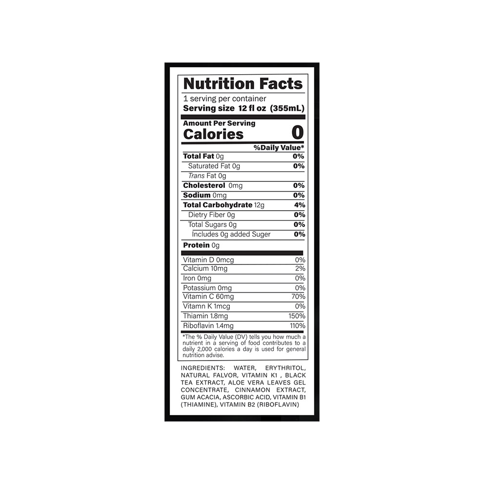 A1C Drinks White Peach Flavored Tea 24 units per case 12.0 fl