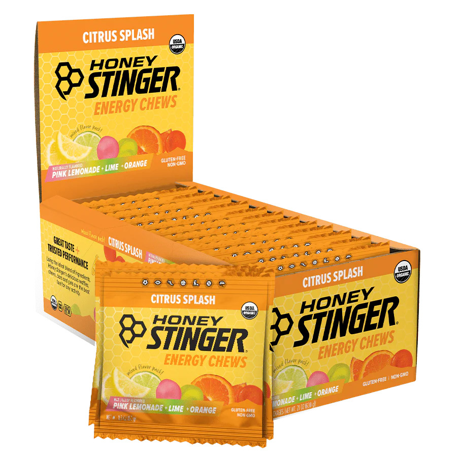 Honey Stinger Organic Energy Chews Citrus Splash 12 innerpacks per case 21.6 oz