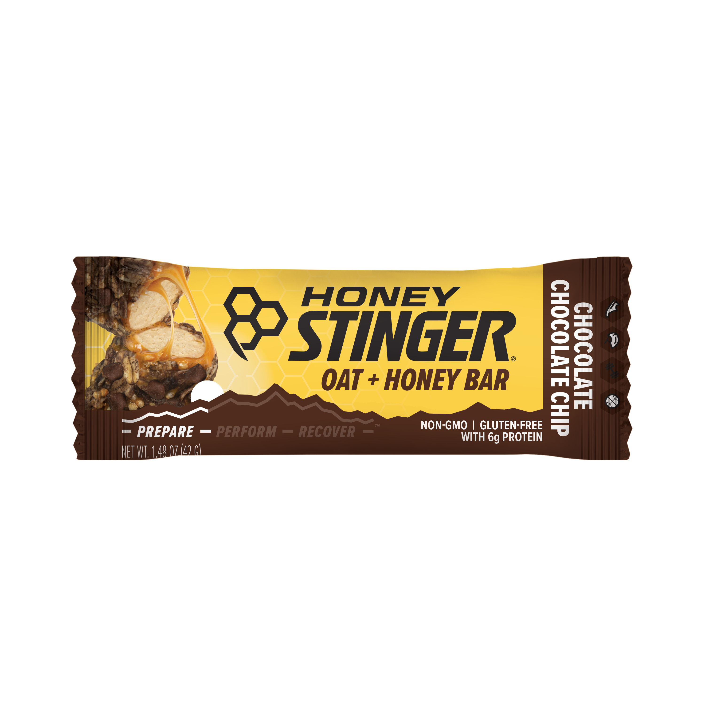 Honey Stinger Chocolate Chocolate Chip Oat + Honey Bar 12 innerpacks per case 19.2 oz