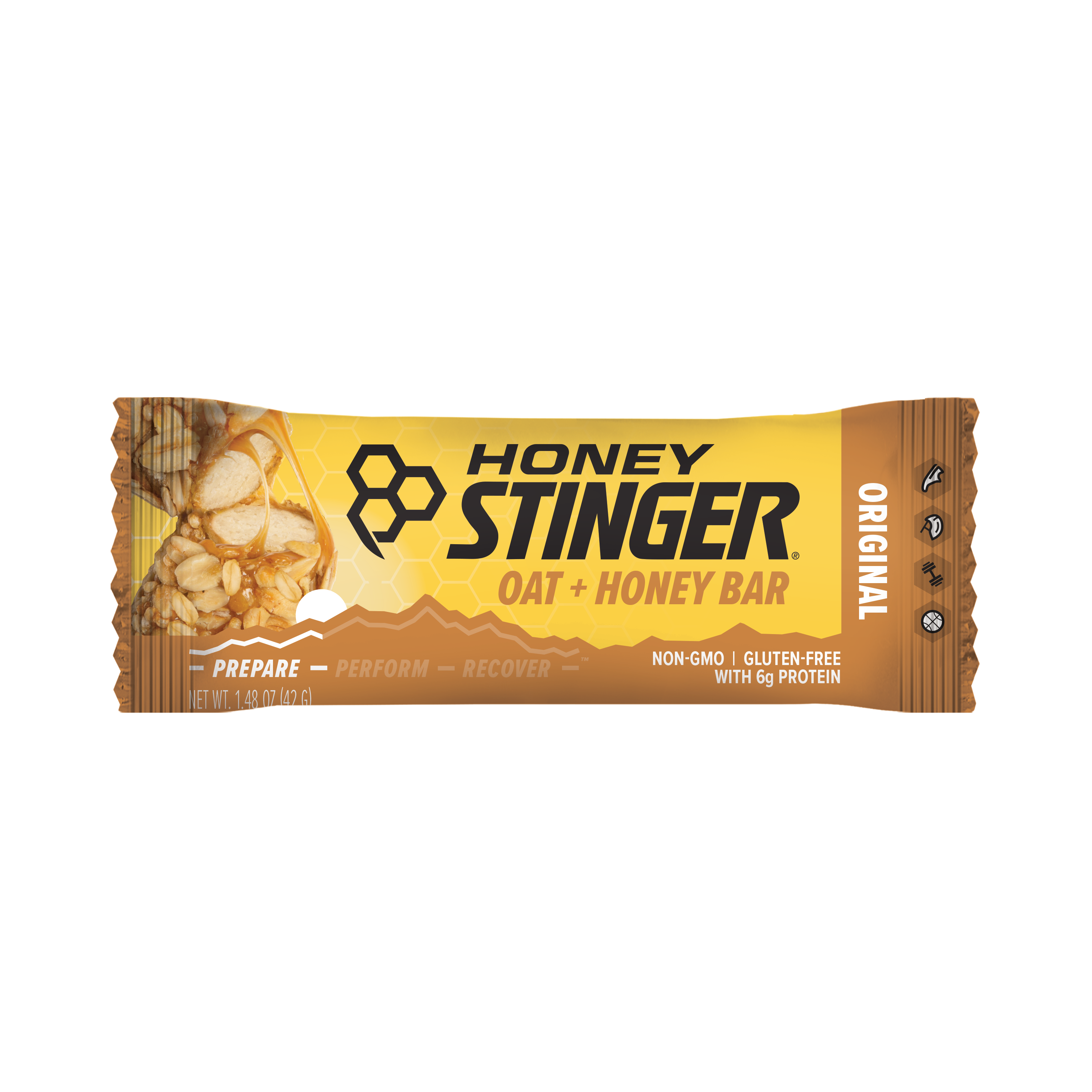 Honey Stinger Original Oat + Honey Bar 12 innerpacks per case 19.2 oz