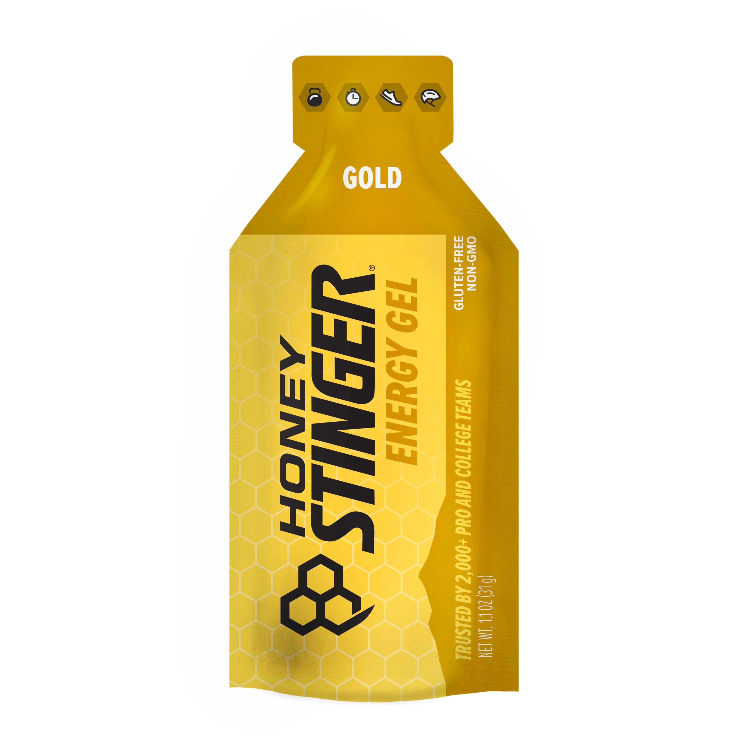 Honey Stinger Classic Energy Gel Gold 8 innerpacks per case 28.8 oz