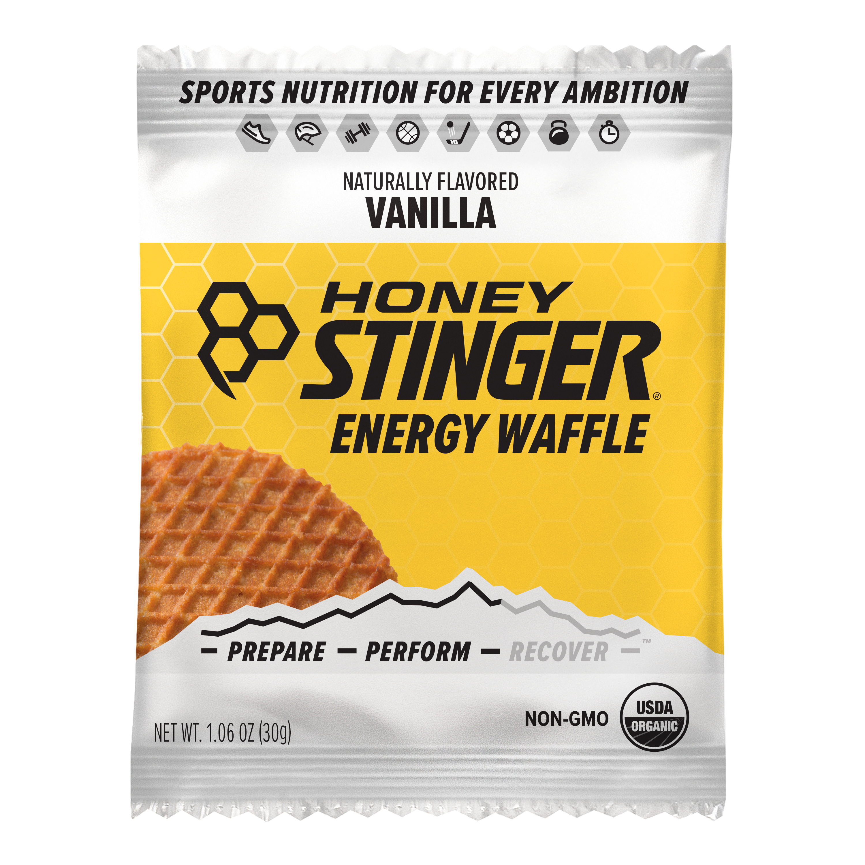 Honey Stinger Waffle Caddy Vanilla 8 innerpacks per case 1.1 oz