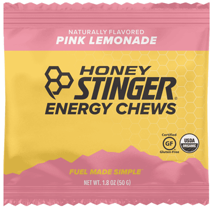 Honey Stinger Organic Energy Chews Pink Lemonade 8 innerpacks per case 21.6 oz