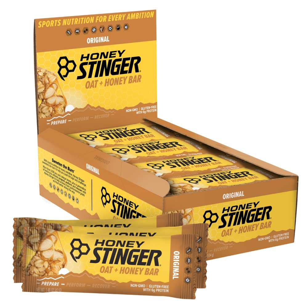 Honey Stinger Original Oat + Honey Bar 12 innerpacks per case 19.2 oz