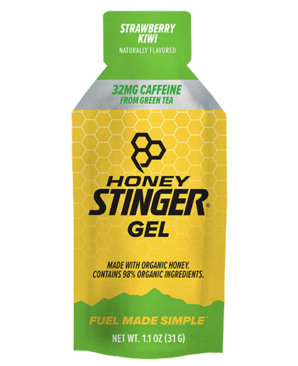 Honey Stinger Organic Energy Gel Caffeinated Strawberry Kiwi 8 innerpacks per case 26.4 oz