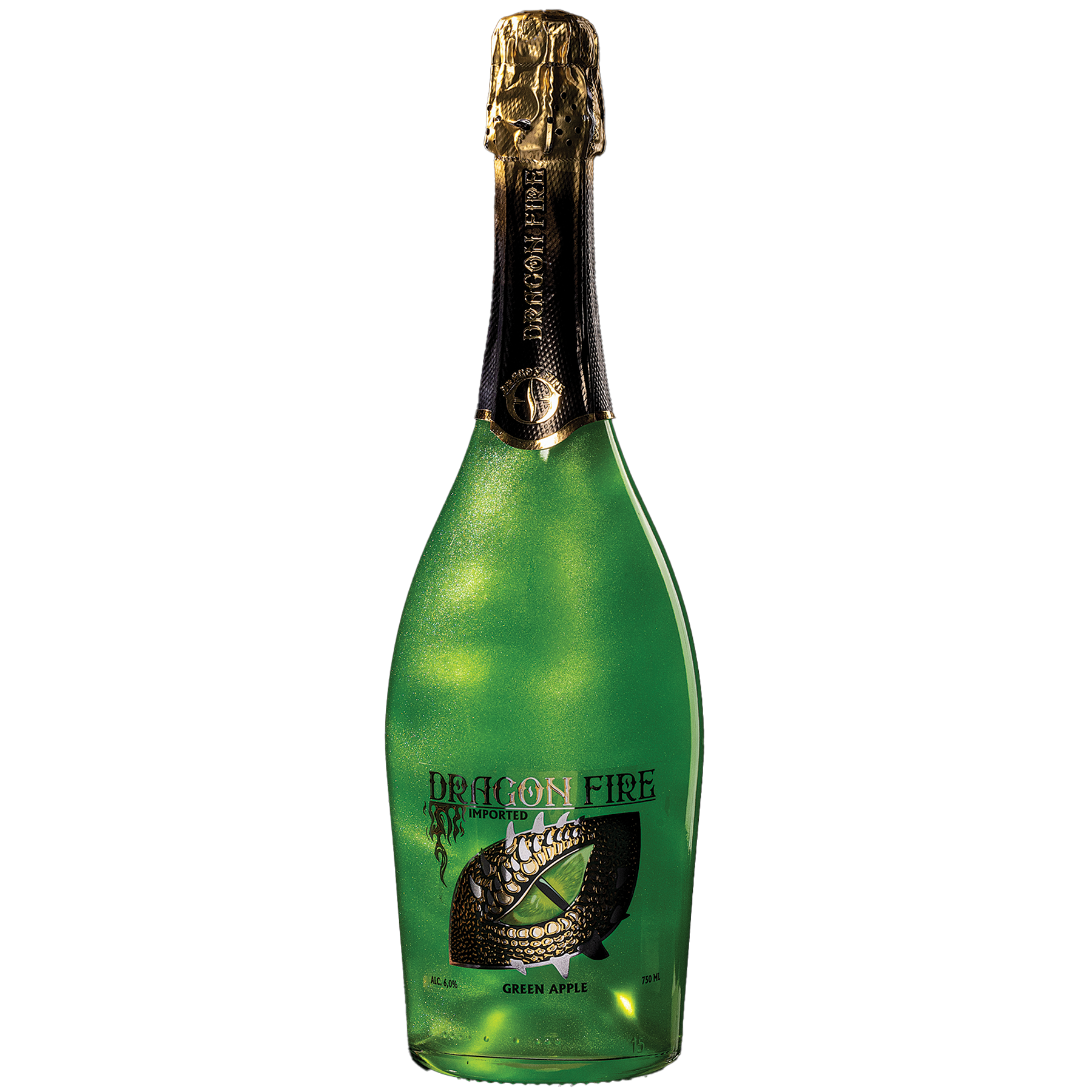 Dragon Fire Green Apple 12 units per case 25.4 fl