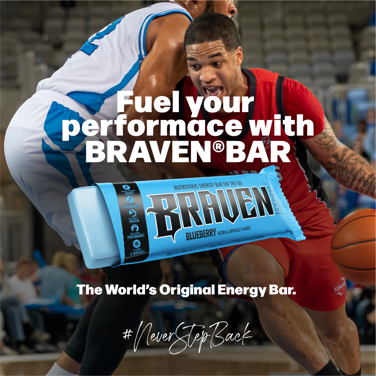 Braven Bar Blueberry Energy Bars 12 innerpacks per case 1.6 oz