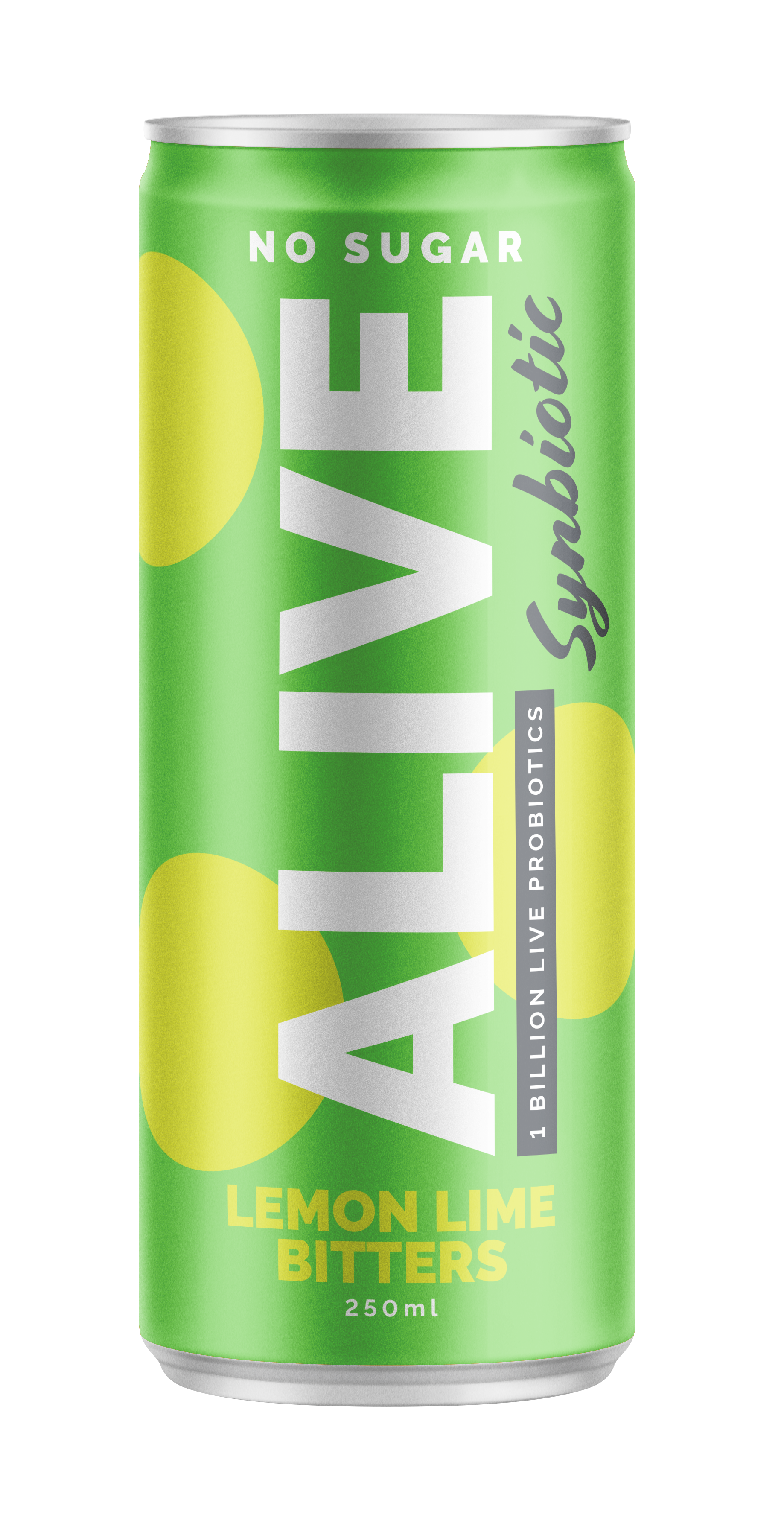 ALIVE Synbiotic Lemon Lime Bitters 24 units per case 250 mL