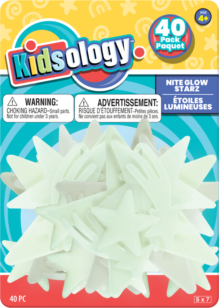 KIDSOLOGY GLOW IN THE DARK STARS 144 units per case 0.0 oz
