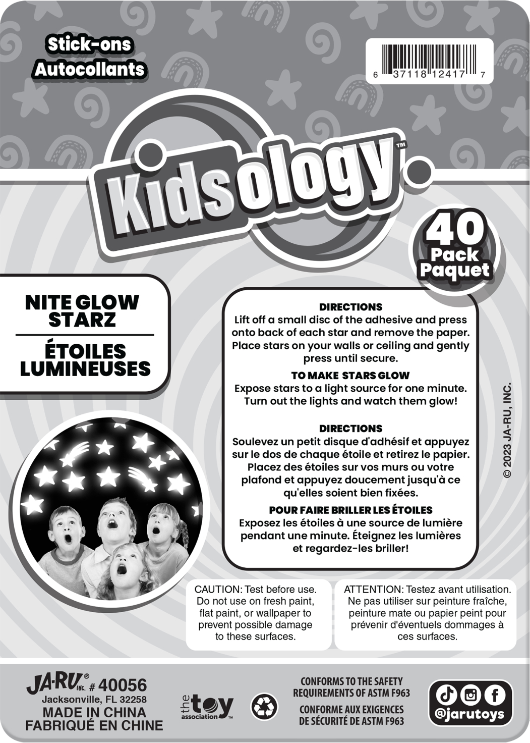 KIDSOLOGY GLOW IN THE DARK STARS 144 units per case 0.0 oz