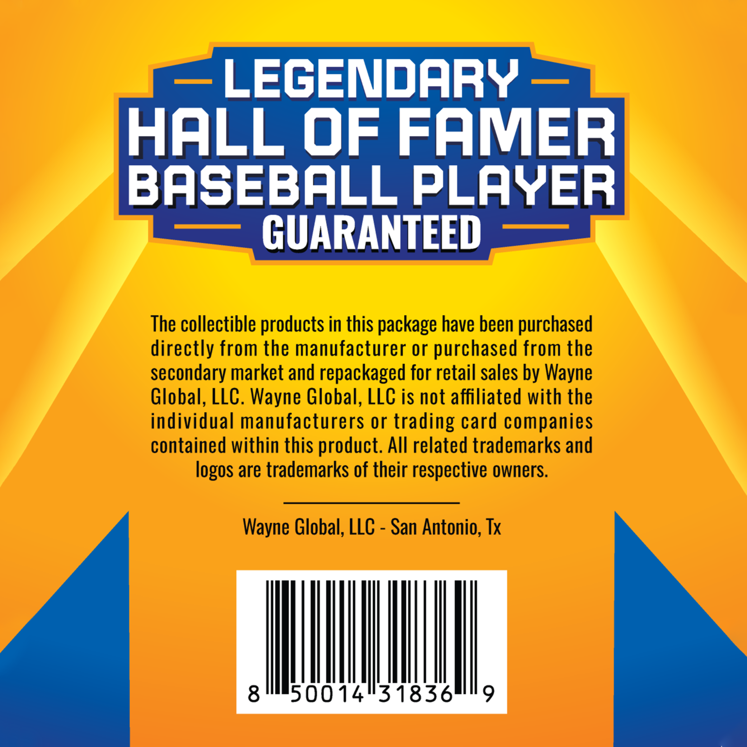 Baseball Legends Trading Card Pack – 30 Cards Inside – Guaranteed Hall of Famer Included – Authentic Collectible Cards – Repackaged 132 units per case 0.2 lb