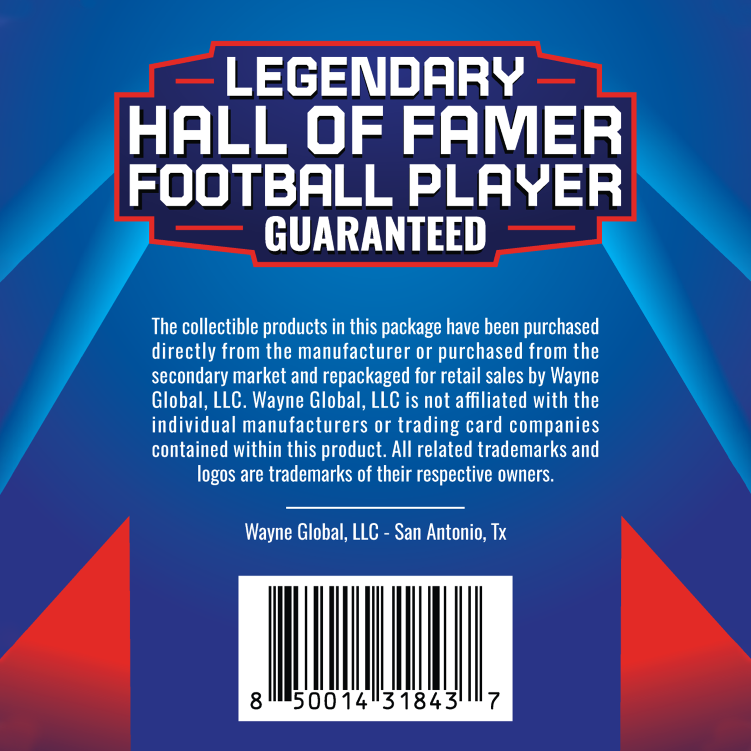 Football Legends Trading Card Pack – 30 Cards Inside – Guaranteed Hall of Famer Included – Authentic NFL Player Collectible Cards – Repackaged 132 units per case 0.2 oz