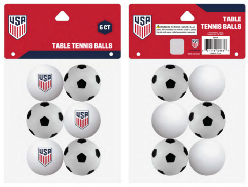 TABLE TENNIS BALLS 6CT USC 0 units per case 0.0 oz