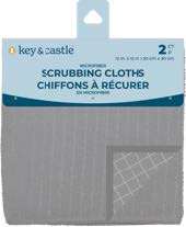 Key & Castle Microfiber Scrub Cloths 2ct – Everyday Cleaning Essential 36 units per case 0.0 oz