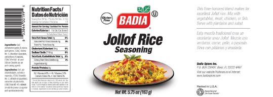 JOLLOF RICE SEASONING 6 units per case 28.0 oz Product Label