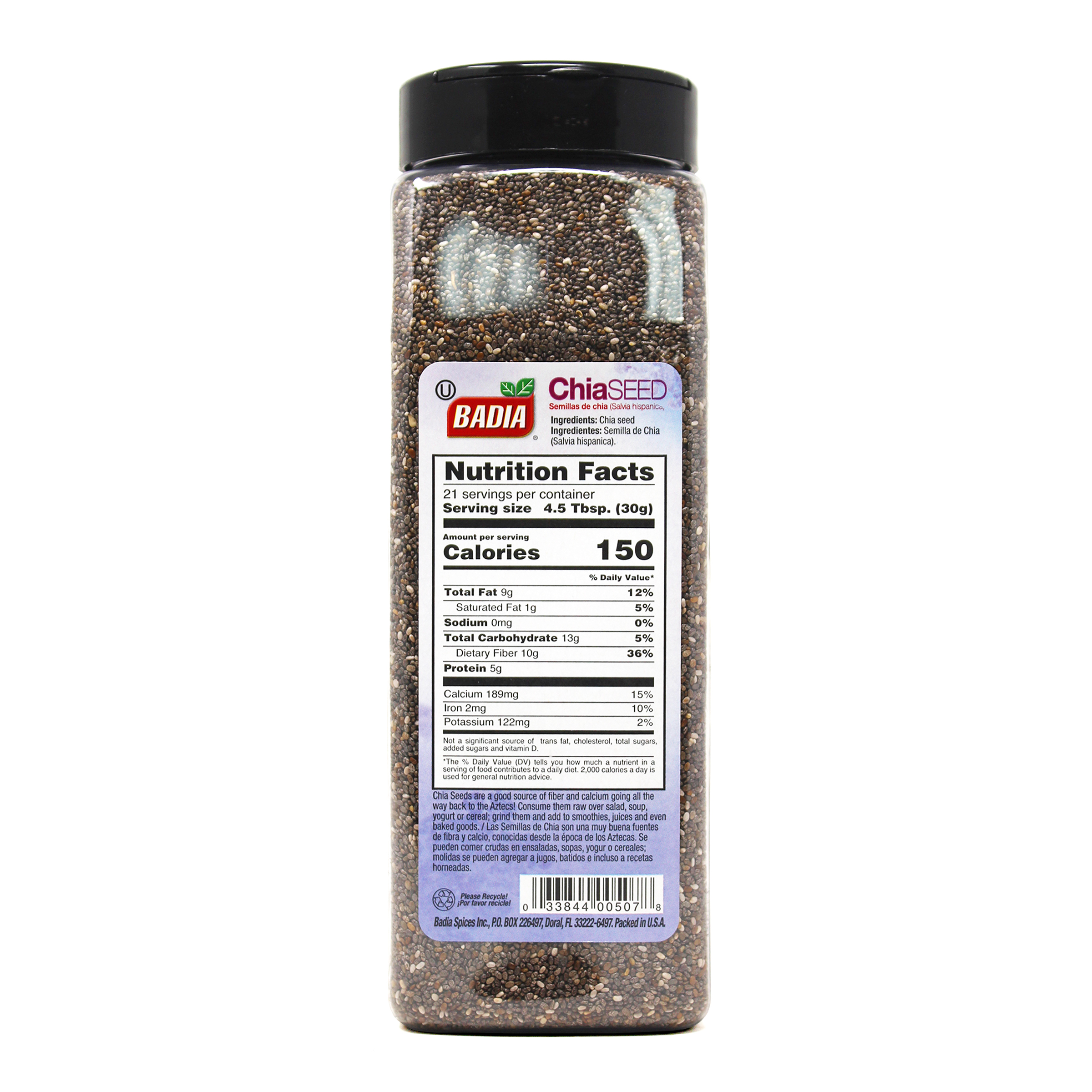 CHIA SEED 4 units per case 22.0 oz