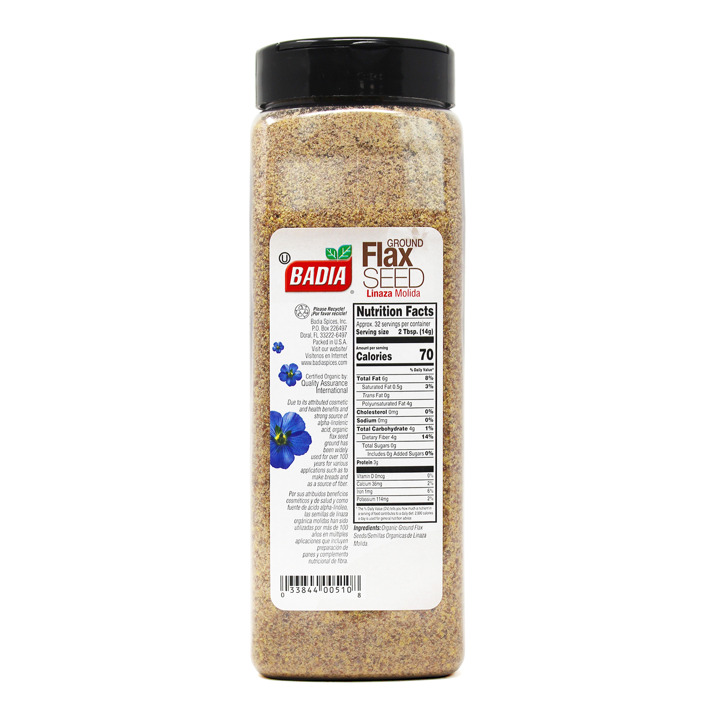 ORGANIC GROUND FLAX SEED 4 units per case 16.0 oz