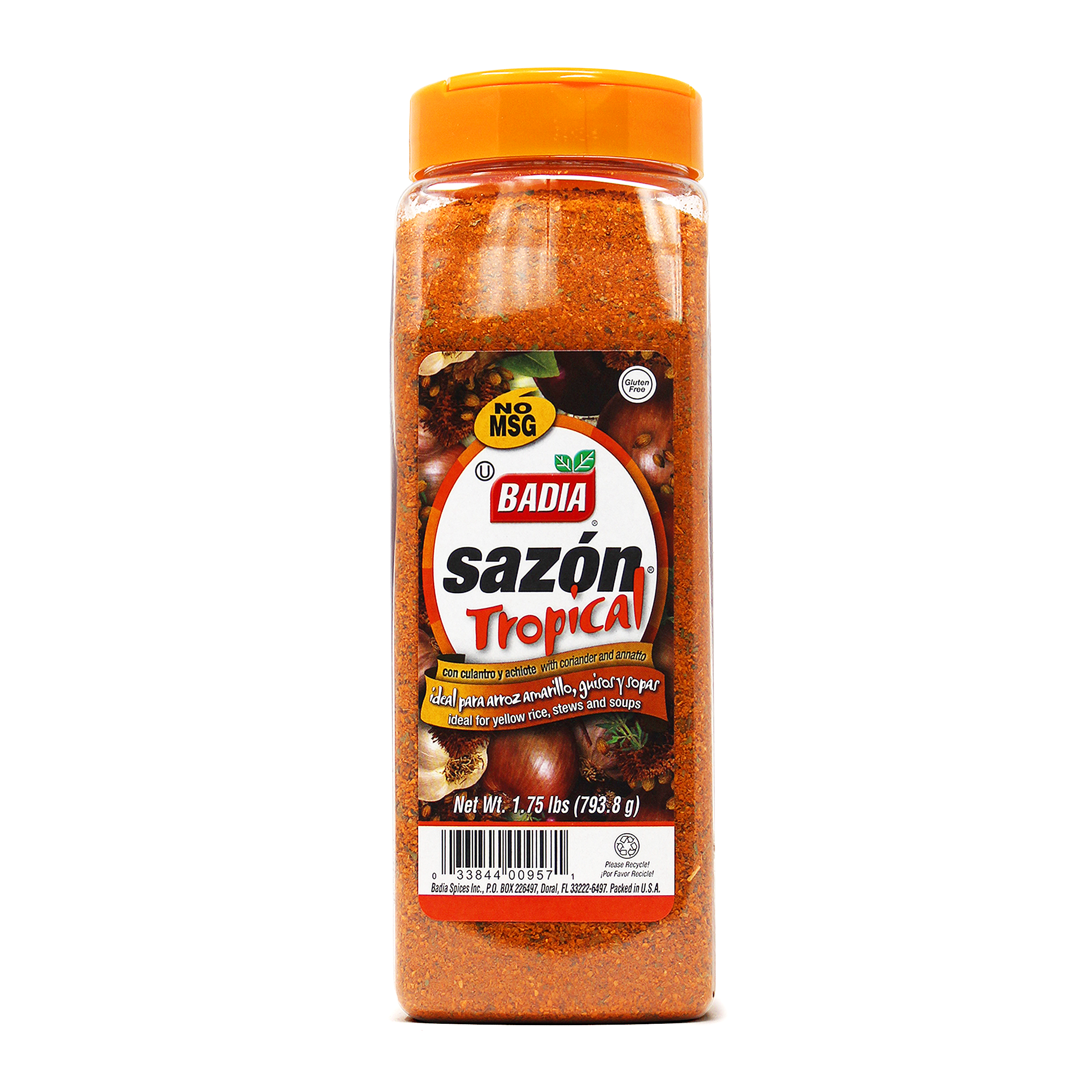 SAZON TROPICAL ® W/ ANNATTO AND CORIANDER 6 units per case 1.8 lbs