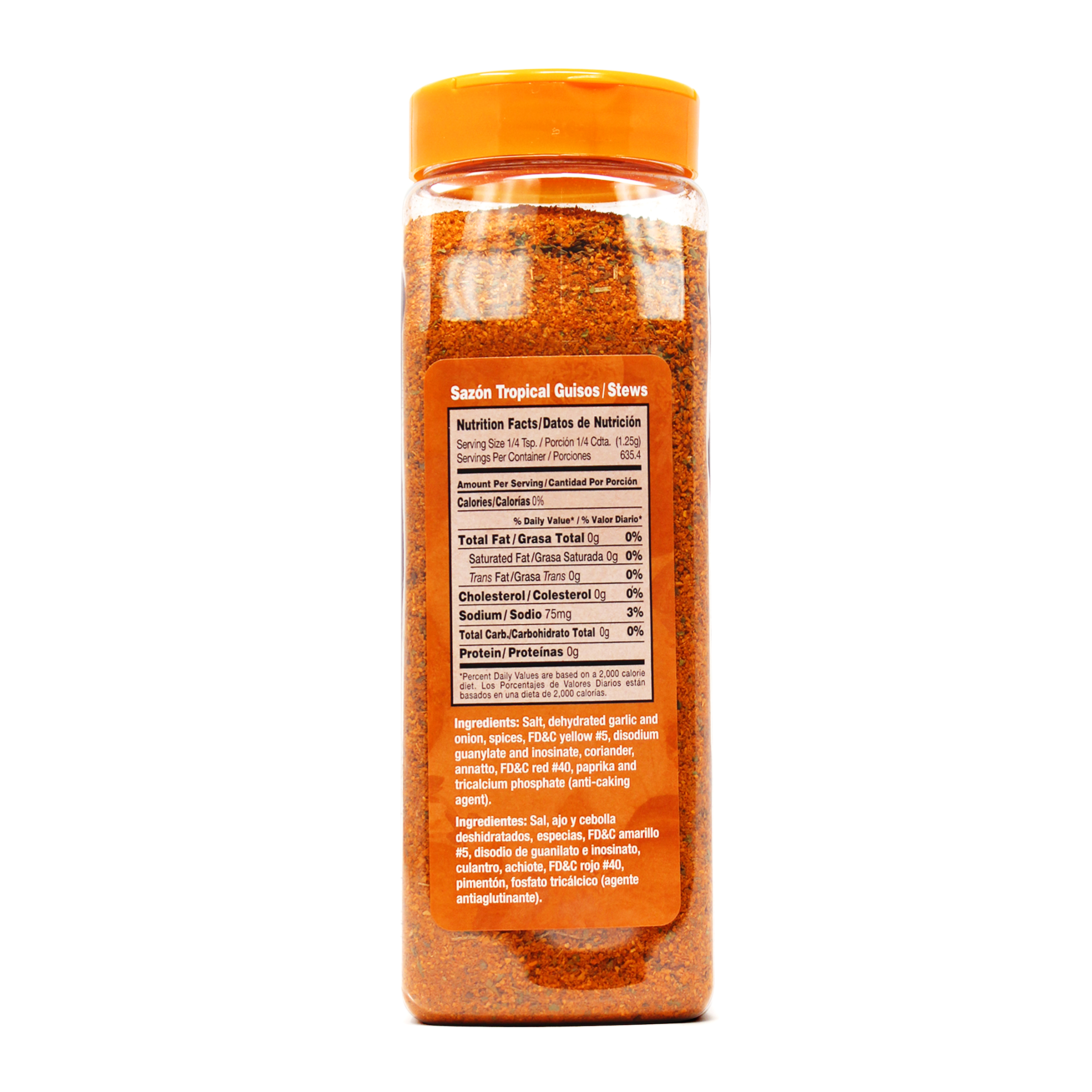 SAZON TROPICAL ® W/ ANNATTO AND CORIANDER 6 units per case 1.8 lbs