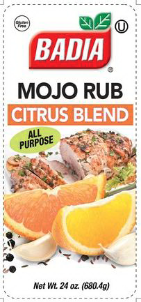 MOJO RUB CITRUS BLEND 4 units per case 24.0 oz Product Label