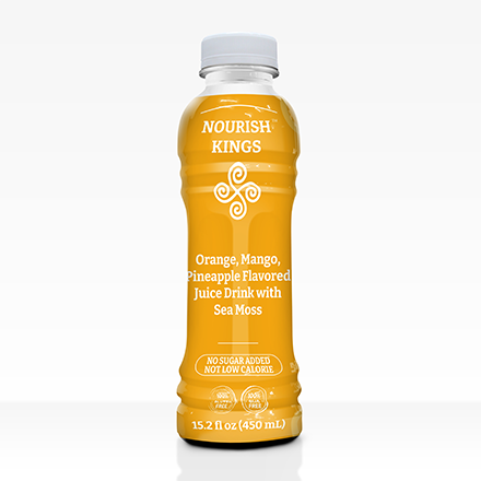 Pineapple Mango Flavored Juice Drink with Sea Moss 12 units per case 15.2 fl