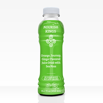 Soursop Ginger Flavored Juice Drink with Sea Moss  0 units per case 15.2 fl