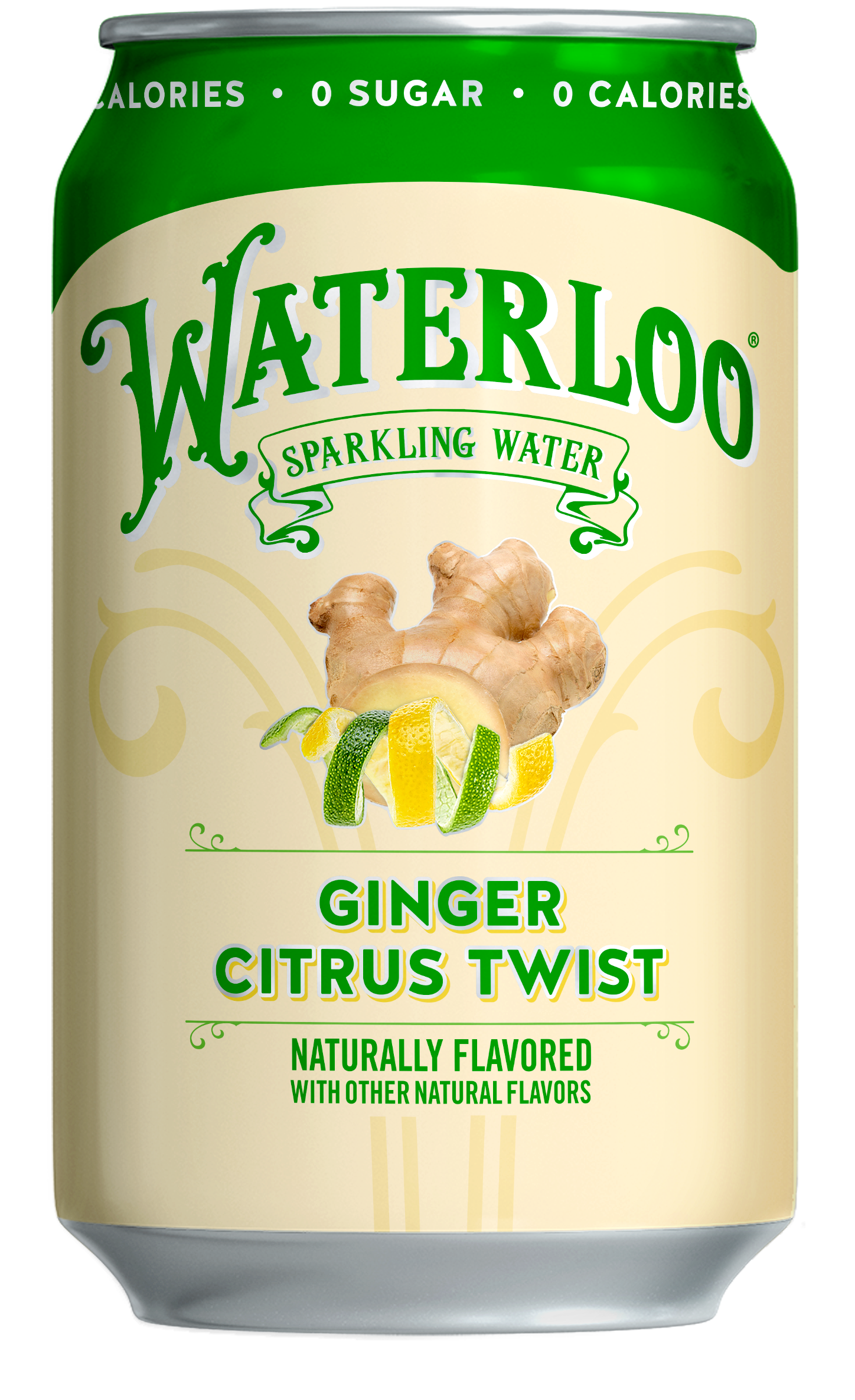 Waterloo Ginger Citrus Twist Sparkling Water 2 innerpacks per case 144.0 fl