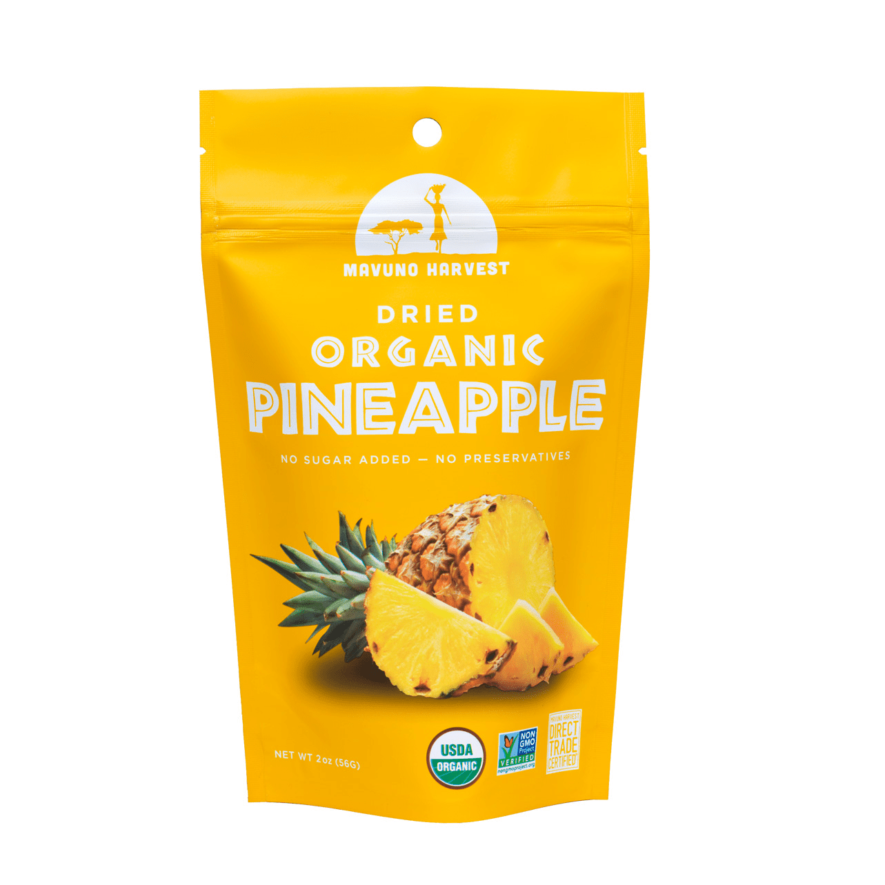Mavuno Harvest, Organic Dried Pineapple 6 units per case 2.0 oz
