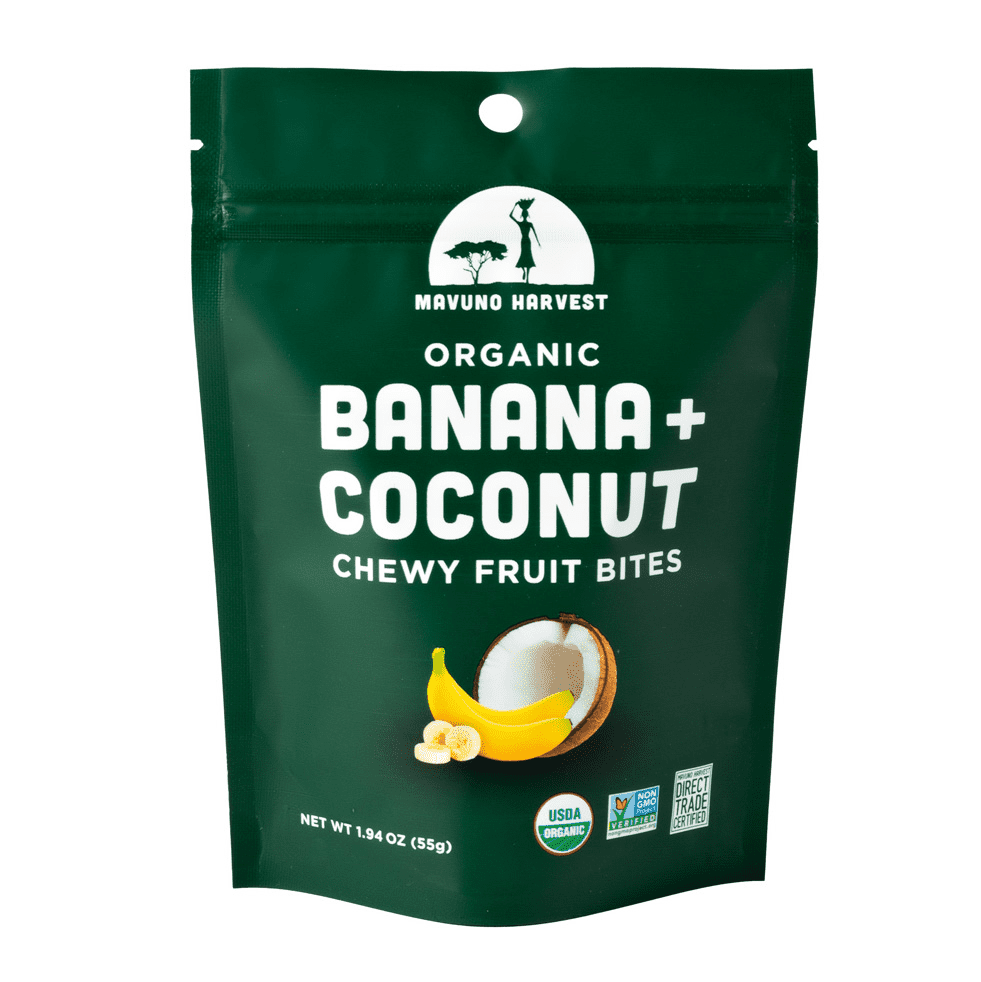 Mavuno Harvest, Organic Banana & Coconut Fruit Bites 6 units per case 2.0 oz